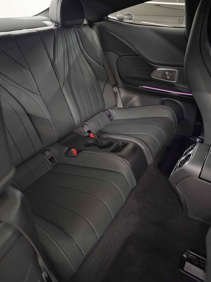 Luxury coupe rear leather seats fully restored